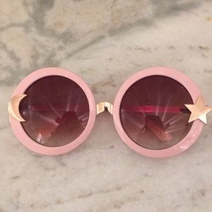 Oversized Pink Moon and Star Sunglasses
